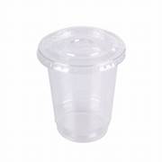 كاس عصير التغليف 12 اونص مع غطا مسطح او قبة شفاف شد 1000